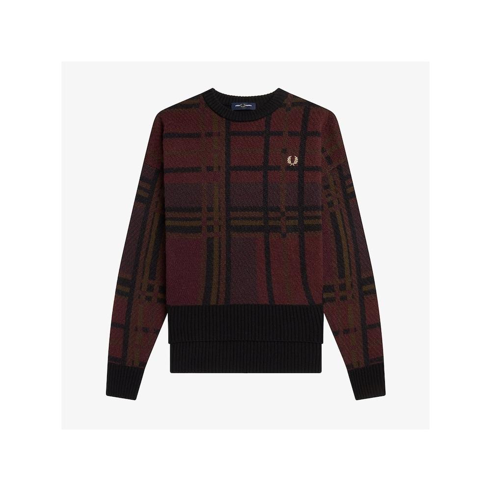 

Fred Perry [штаб-квартира Genuine] Fred Perry [жіноча] Tartan Panel Knit 597 Afpf223k107 597 qzgAfpf223k107 597 S