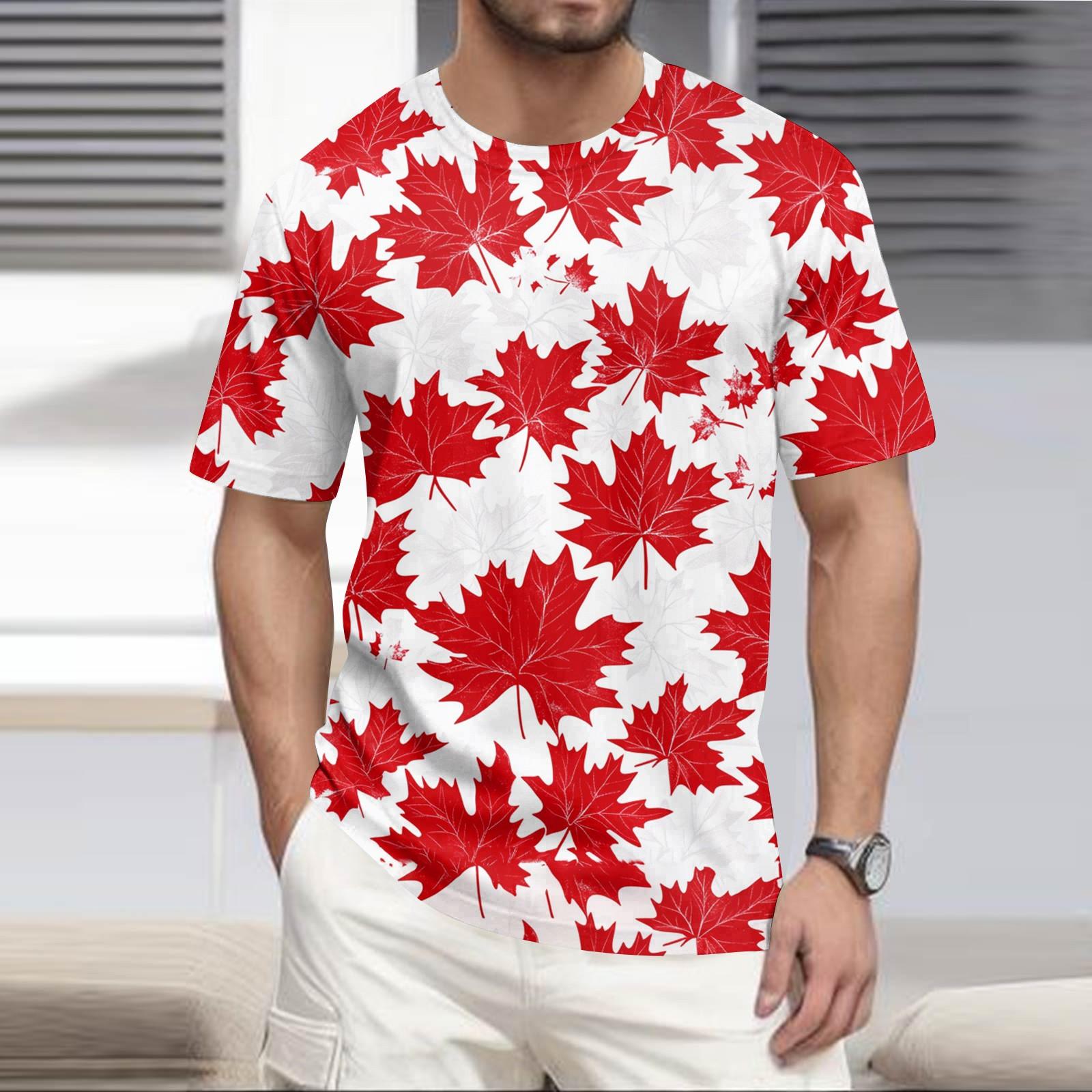 

Мужская повседневная футболка с круглым вырезом и коротким рукавом с принтом в гавайском пляжном стиле XL арбуз красный