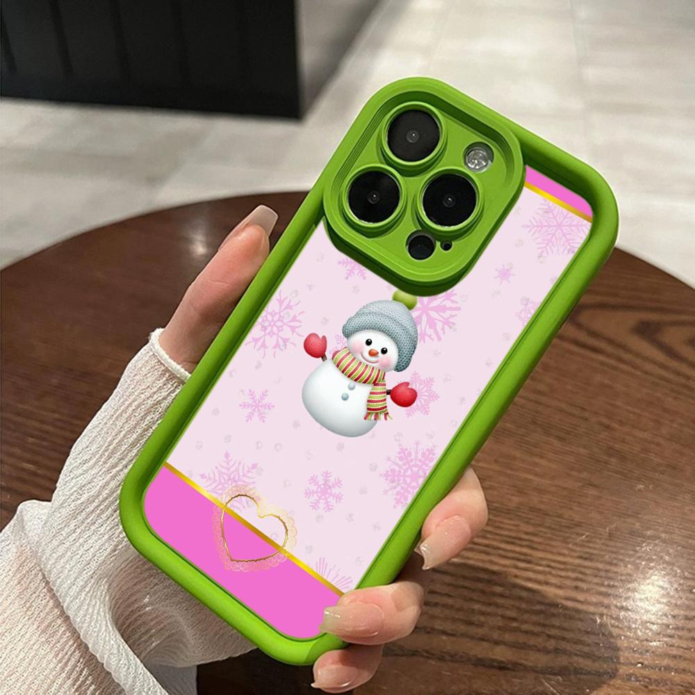 Ae108 Happy New Year Merry Christmas Phone Cases for iPhone 16 14 13 11 Pro Max 15 7 8 6s Plus 12 Mini XR XS Max SE Angel Eye Ladder Protective Cover