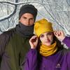 New winter changeable outdoor warm neck cover solid color self-heating scarf men's and women's sports ski headscarf