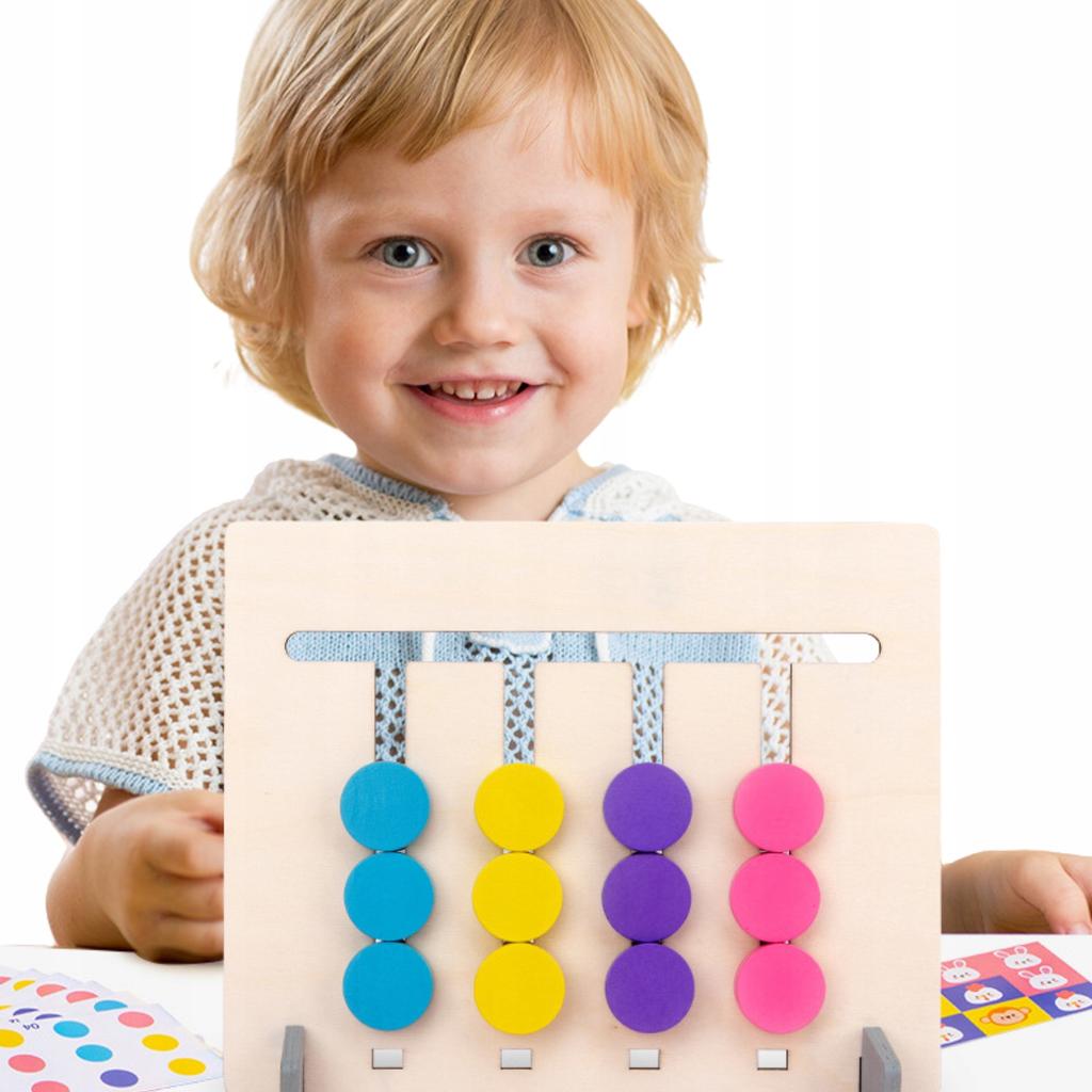 Lernspiel Montessori Set Tierblöcke Farbzuordnung