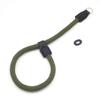 INPON Hand Strap with Metal Ring and Ring Wire Diameter Cover, Green, 9.5mm