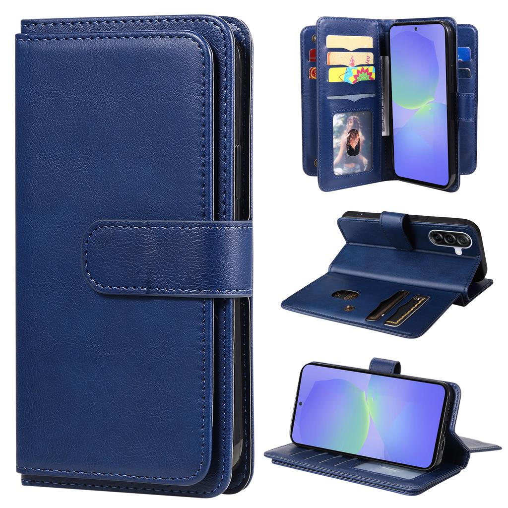 For Samsung Galaxy A36 5G Leather Case with 10 Card Holder Phone Cover Stand