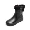 Top Layer Cow Leather Winter Short Boots Soft Bottom 2025 Autumn/Winter Genuine Leather Vintage Warm Cotton Boots Fleece-Lined