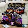 Murder Drones 3D Print Cartoon Uzi V J Robot Gift Blanket,Soft Throw Blanket for Home Bedroom Bed Sofa Travel Picnic Cover Kids