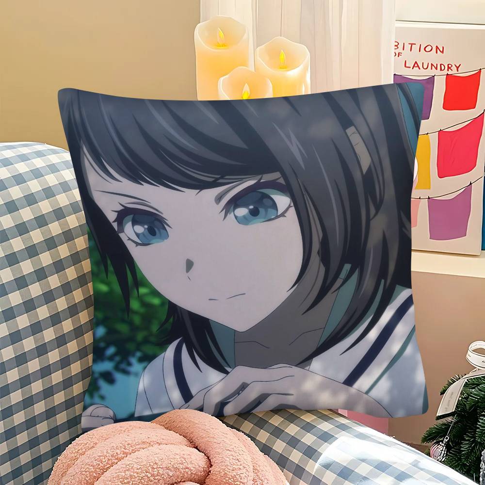 1Pc B-Bang Dream Ave Mujica Cartoon Pillow Case Fashion Square Pillowcase Bedroom Sofa Room Ins Decoration Leisure