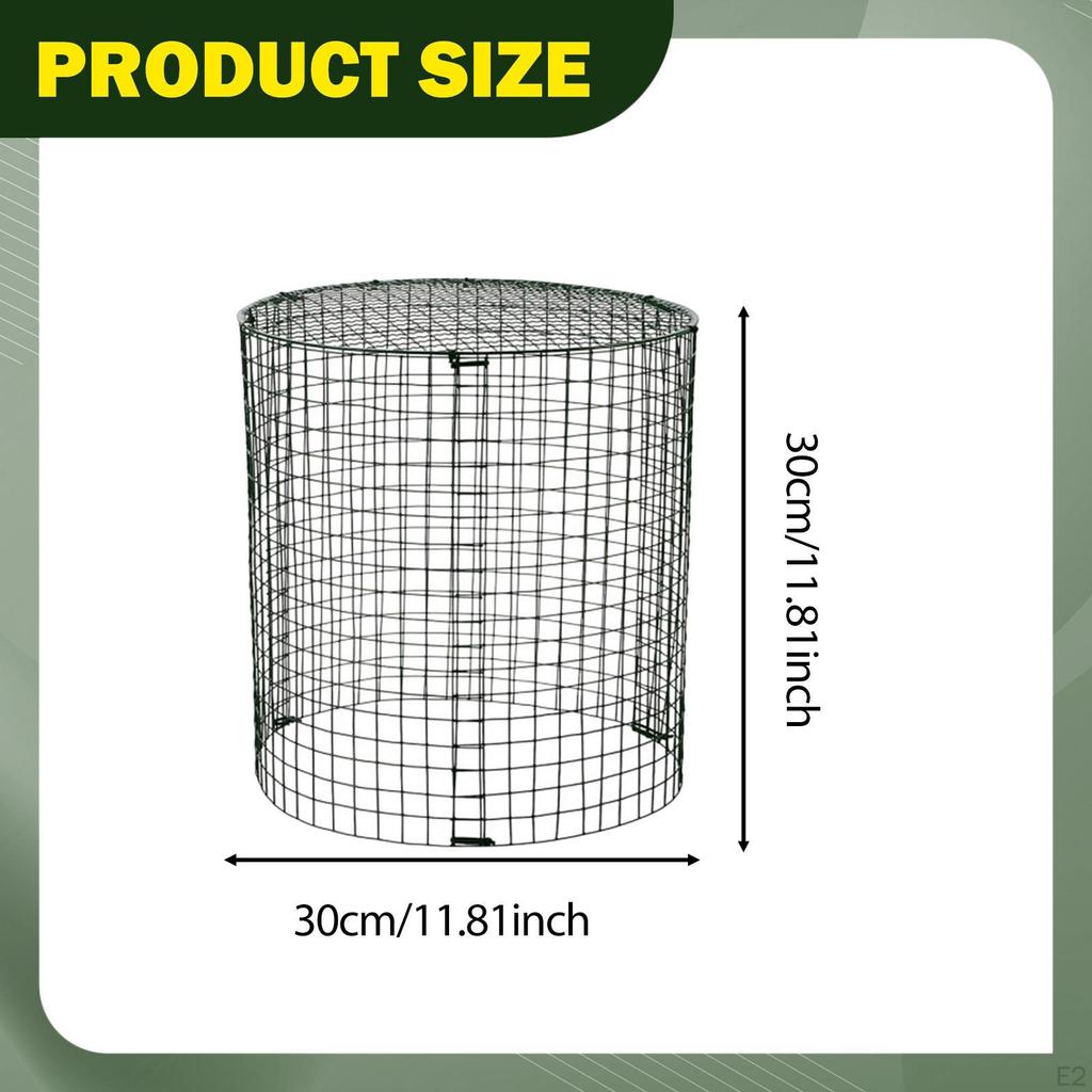 Garden Cage Animal Barrier Wire Cloche Ground Stakes Windproof Fencing for Small Plants Flowers