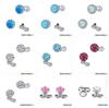 Europäischer und amerikanischer Zirkon-Strass-Piercingschmuck - 316L Titanstahl