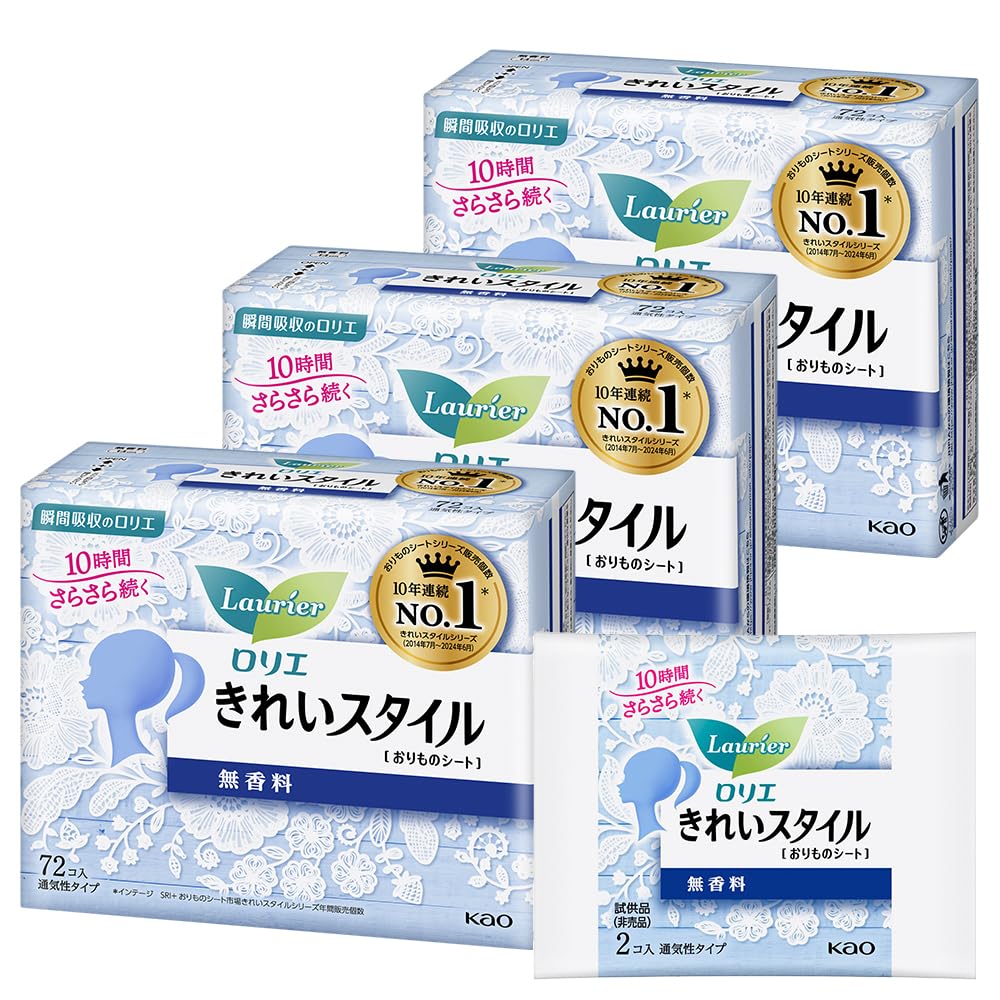 

Laurier Kirei Style Unscented 72 предмета x 3 предмета в наборе, бонус включен (216 штук) +