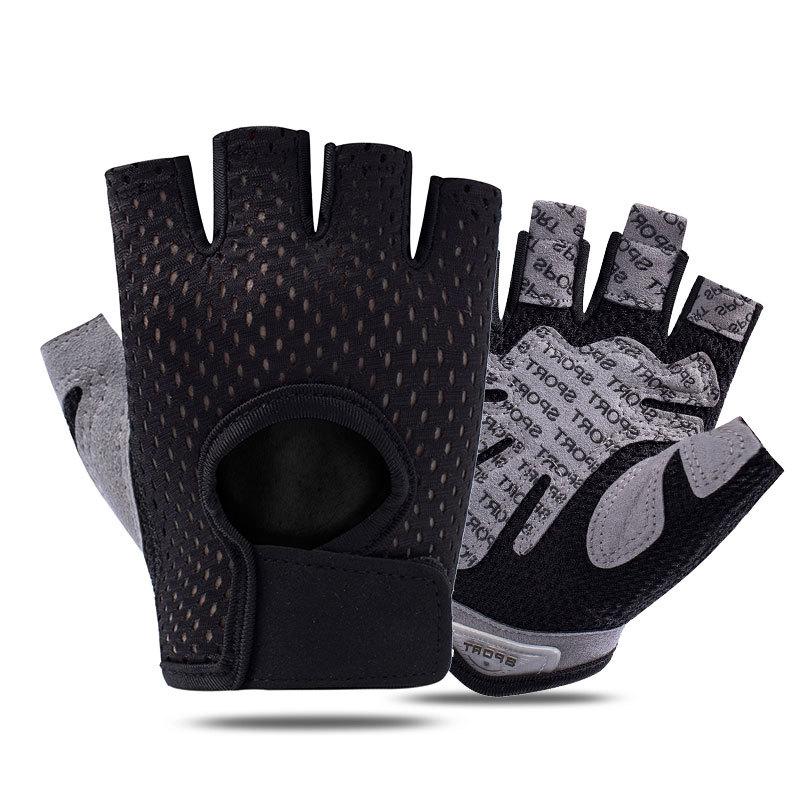 Half-finger gloves men's and women's sports bicycle gloves non-slip and wear-resistant breathable riding gloves