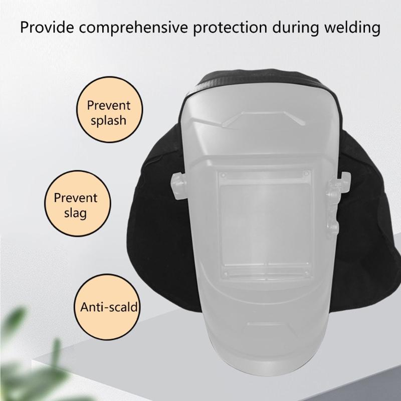 Svetsmask Skyddskåpa Med Avtagbar Haklapp Hög Hållbarhetstyg Universell Passform De Flesta Masker Lättvikt