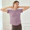 Fitness Running Quick Drying T-Shirt Loose Sports Suit Women's Spring Yoga Suit Top Mesh Breathable Short Sleeves