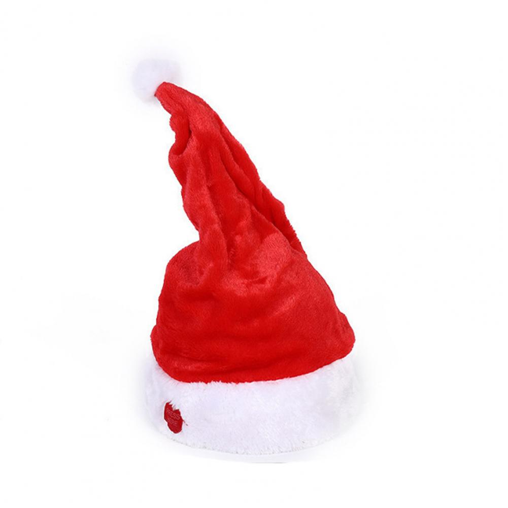 Singing and Dancing Christmas Santa Hat Adults Kids Swinging Christmas Hat Battery-operated Singing Santa Hat for Xmas New Year