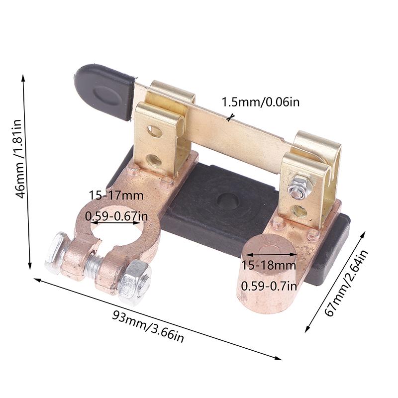 12V/24V Small Knife Type Car Battery Power Off Switch Power Supply Main Switch Battery Clip Anti-Leakage Car Off Auto Parts