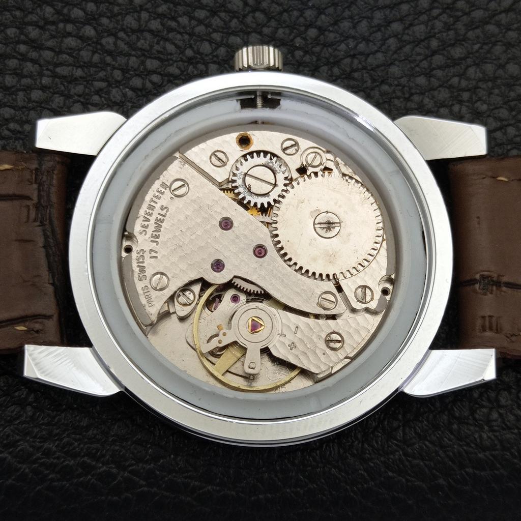 MECHANICKÉ NATAHOVÁNÍ ŠVÝCARSKÉ PÁNSKÉ VINTAGE RENOVANÉ HODINKY STŘÍBRNÉ BARVY CIFERNÍKU a700871-5 R205a-a700871