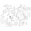 M14X1.5X48mm N91147601 FOR  Bolt  Disc Brake Caliper Bracket Mounting Bolt Front Caliper Bolt