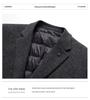 2025 Men's Wool Suit-Style Thick Down Jacket