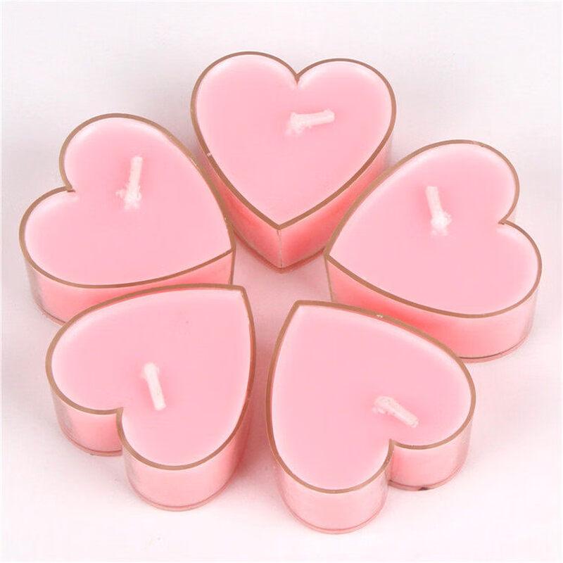 LIEI Romantic Heart Candle
