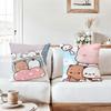 Cartoon Cute O-One Or Two Pillow Case Office Cushions Suitable For Sofa Car Bedroom Decorative Cushion Cover