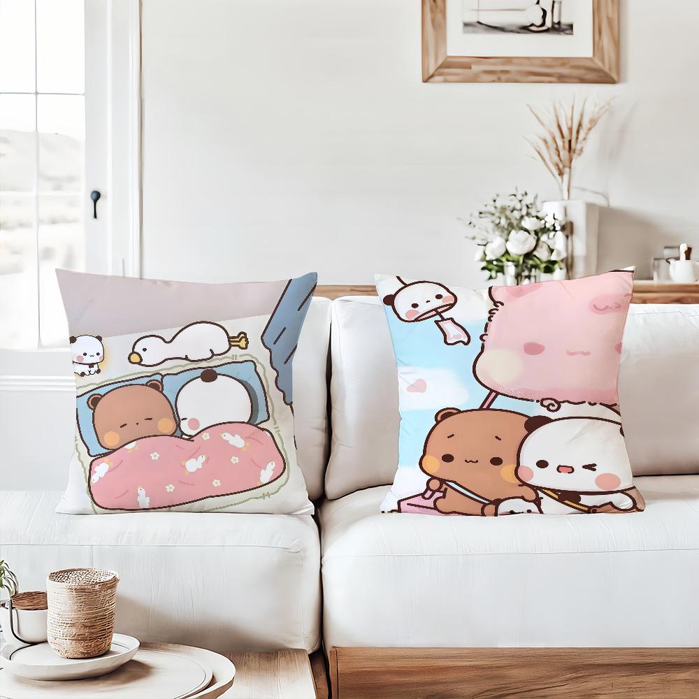 Cartoon Cute O-One Or Two Pillow Case Office Cushions Suitable For Sofa Car Bedroom Decorative Cushion Cover