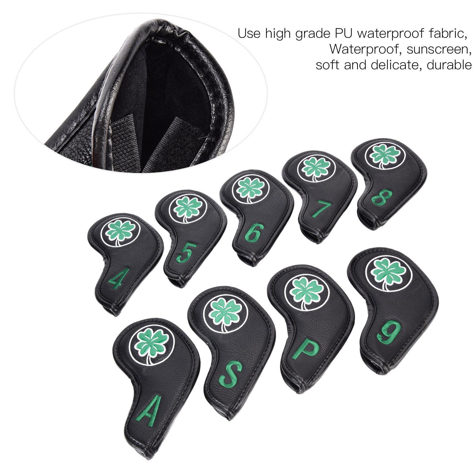 

9PcsCelsiusSet PU Iron Head Covers Set Iron Headcover Rod Head ive Cover