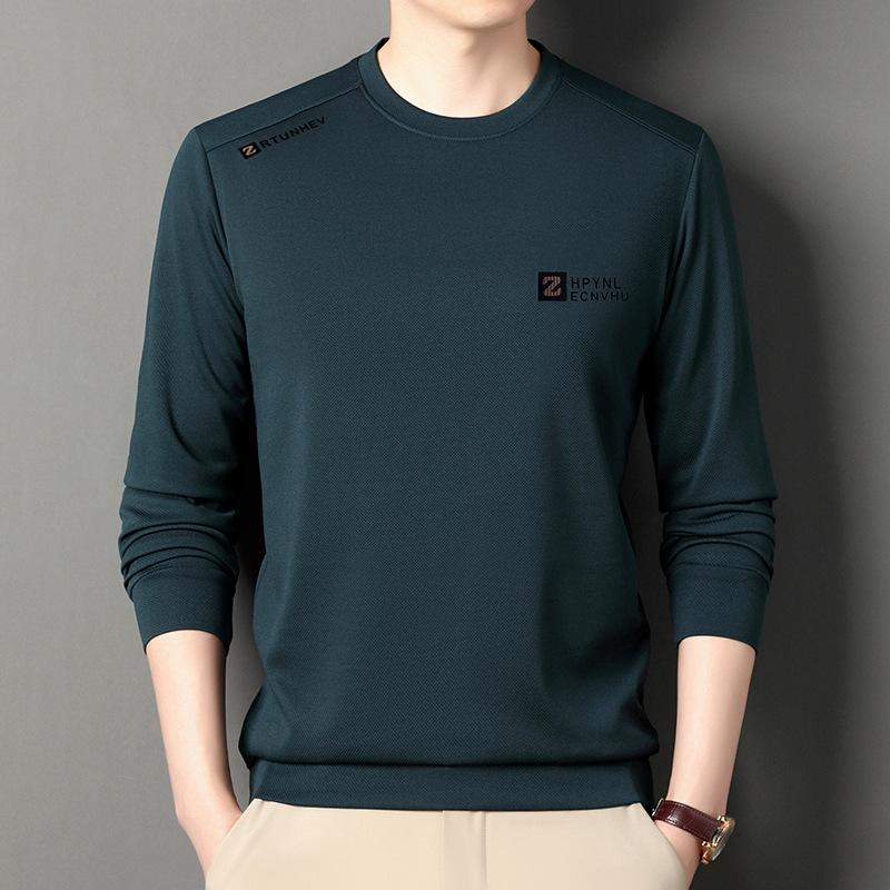 Young and Middle-aged Men's Crewneck Hoodie Autumn New Casual Long-sleeved Loose Men's Top Undershirt Tide
