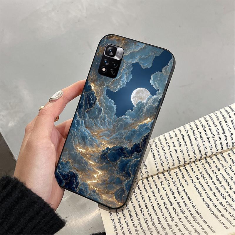 Clound Moon Star Night Funda Phone Case For Xiaomi Redmi Note 14 Pro 14 13 12 11 10 Pro 14S 12S 11S Redmi 14C 13C 10
