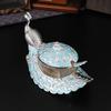 New Peacock Seasoning Jar Multi-color Selection Alloy Seasoning Box Kitchen Salt Tank Oil Bottle Moisture-proof with Lid Household Ornament