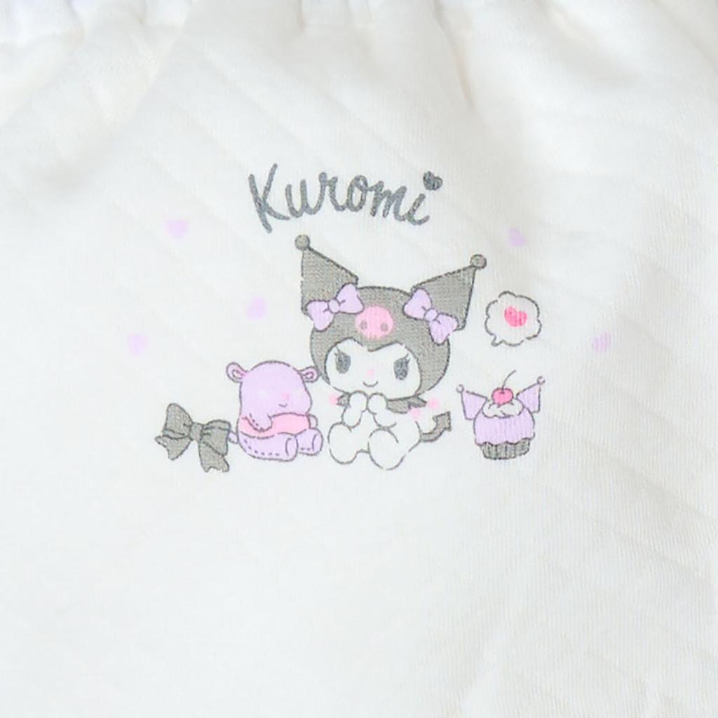 Sanrio Quilted Shorts of with Name Label Product Number 216372 Kids' (Set 2), Kuromi, 140cm, Inside,