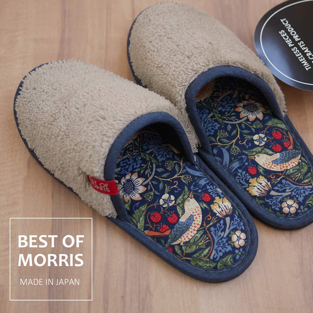 [AI] Made in Japan Strawberry Thief BEST OF MORRIS William Morris Room Shoes, British Brand, Women's
