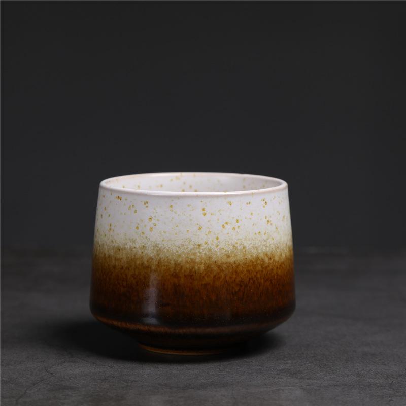 200ml Gradient Ceramic Coffee Cup - Espresso Cup + Latte Cup + Milk Mug, Heat-Resistant Matte Glaze Teacup for Cafes & Home Use