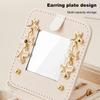 Jewelry Box Large Capacity Removable Partition Faux Leather Portable Flannel Interior Earrings Necklace Rings Organization Case Jewelry Organizer