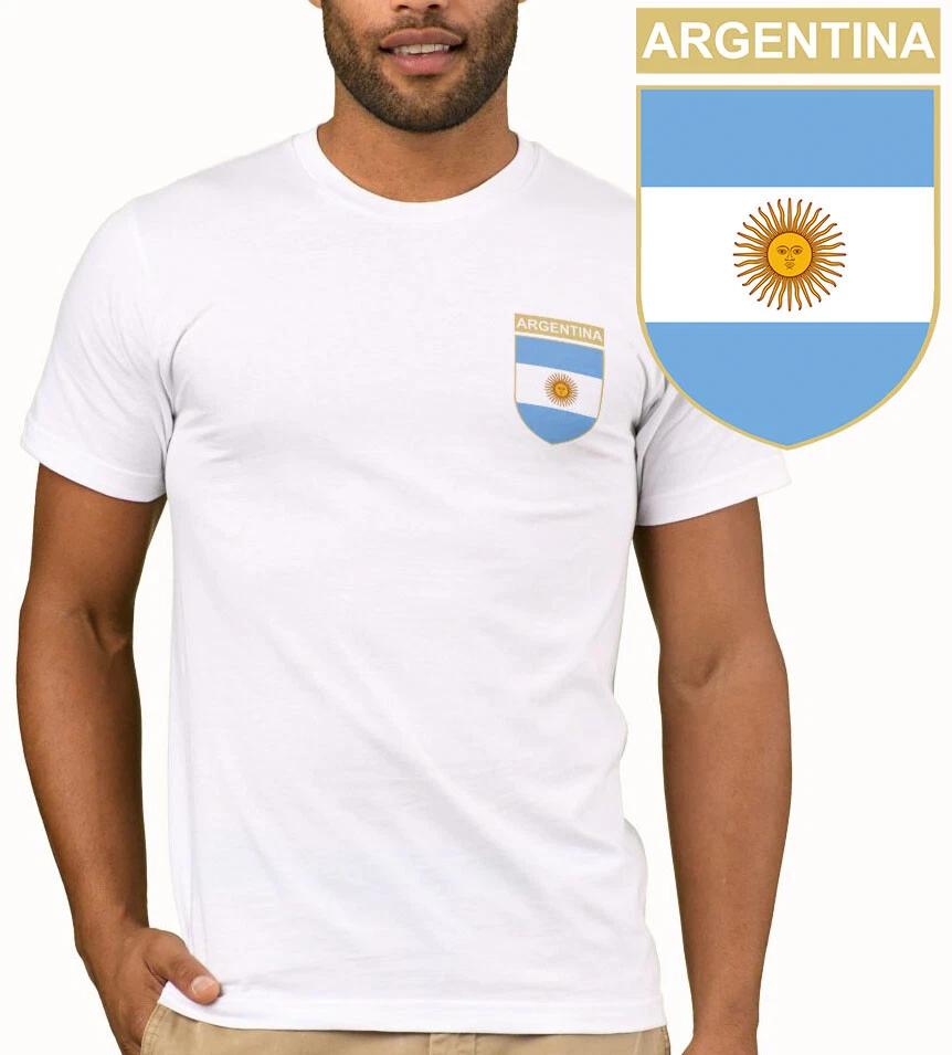 Argentina Football T Shirt Top | 2022 2026 Flag White Sport Tee Soccer T-Shirt 3XL