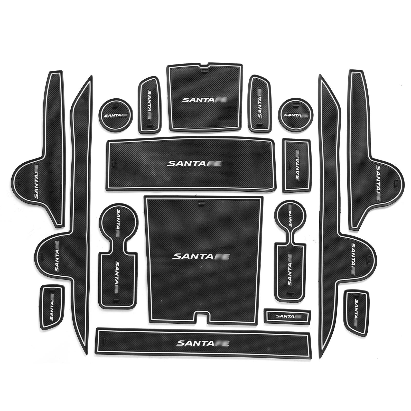

Противоскользящий коврик для паза двери автомобиля Hyundai SantaFe 2025, накладка на дверной паз, аксессуары для интерьера, подстаканник