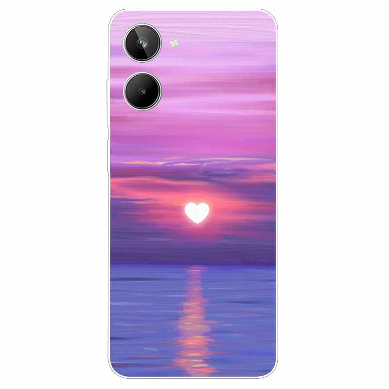 For Realme 10 4G Case 6.4'' Soft TPU Cats Lions Protection Silicone Phone Covers for Realme 10 Case 2022 Clear Realme10 RMX3630