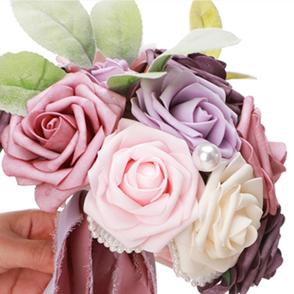 Hochzeitssträuße für Braut Realistisch Romantisch Mehrzweck Braut Künstliche Blumenstrauß