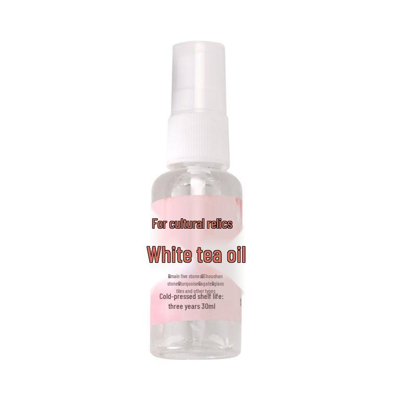 Natural White Camellia Oil for Jade: 30ml Stone Polishing and Stringing Solution