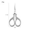 Russian-Style Stainless Steel Cuticle Nippers & Eyebrow Trimmers - Pointed Tip Beauty Scissors
