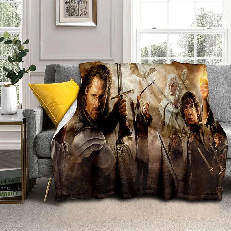 L-Lord of the Rings H-Hobbit HD Blanket,Soft Throw Blanket for Home Bedroom Bed Sofa Picnic Travel Office Cover Blanket Kids 3D