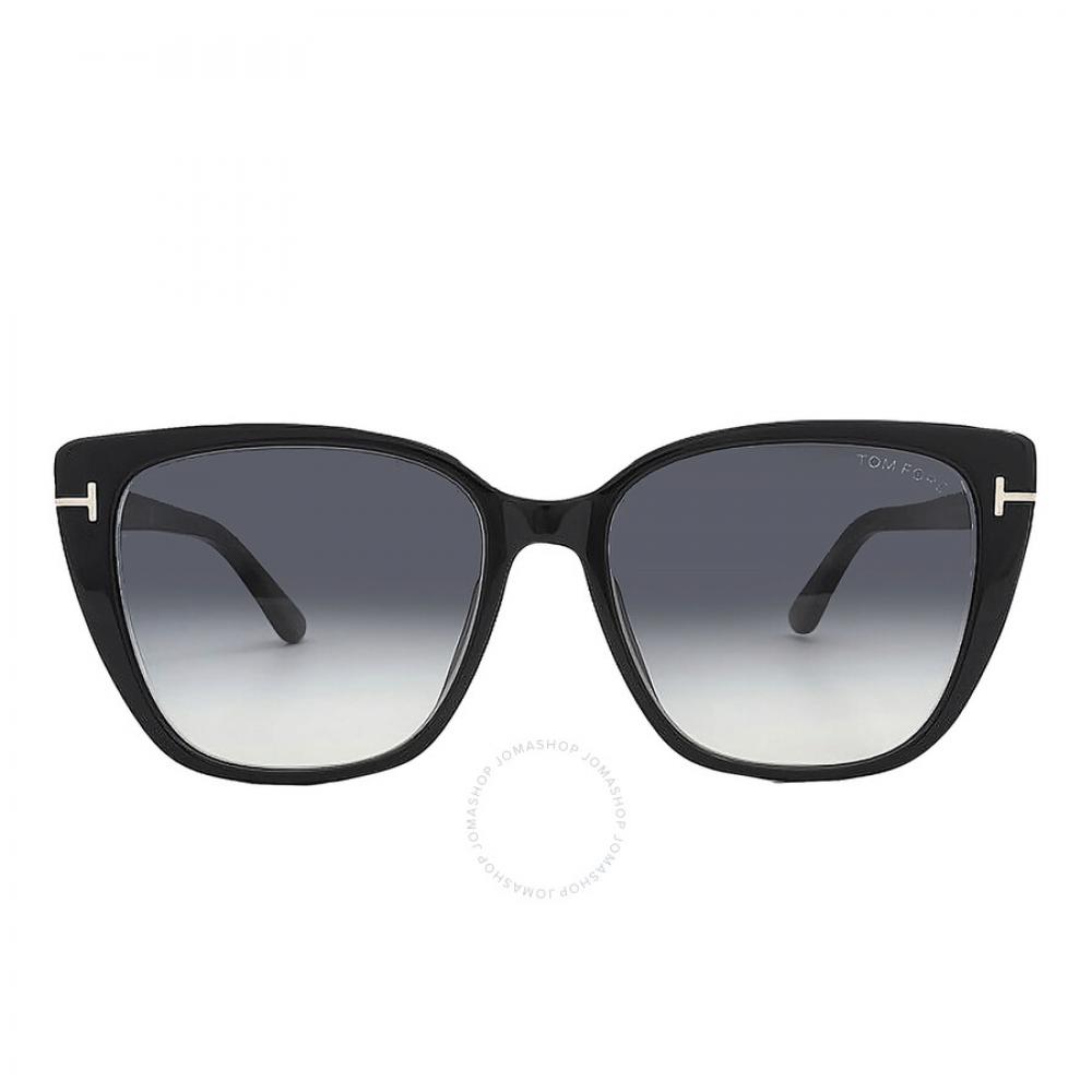 

Серые женские солнцезащитные очки «кошачий глаз» с градиентом Tom Ford FT0973 K 01B 60