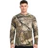 Camisa de Caça Bell Rangers Unissex Adulto Camuflagem Realtree Manga Longa Gola Redonda Algodão
