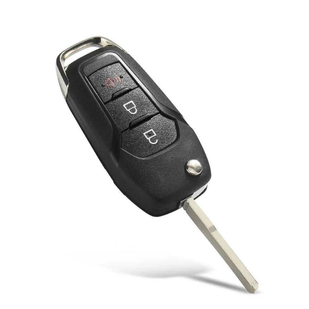 Flip Remote Key Shell 2/3/4 Buttons Case For Ford - F-150 Fusion F-250 F-350 Focus Mk Mk7 Explorer Ranger Hu101