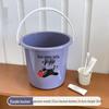 OIMG Household Thickened Bucket & Basin Set with 'Run Away' Sticker