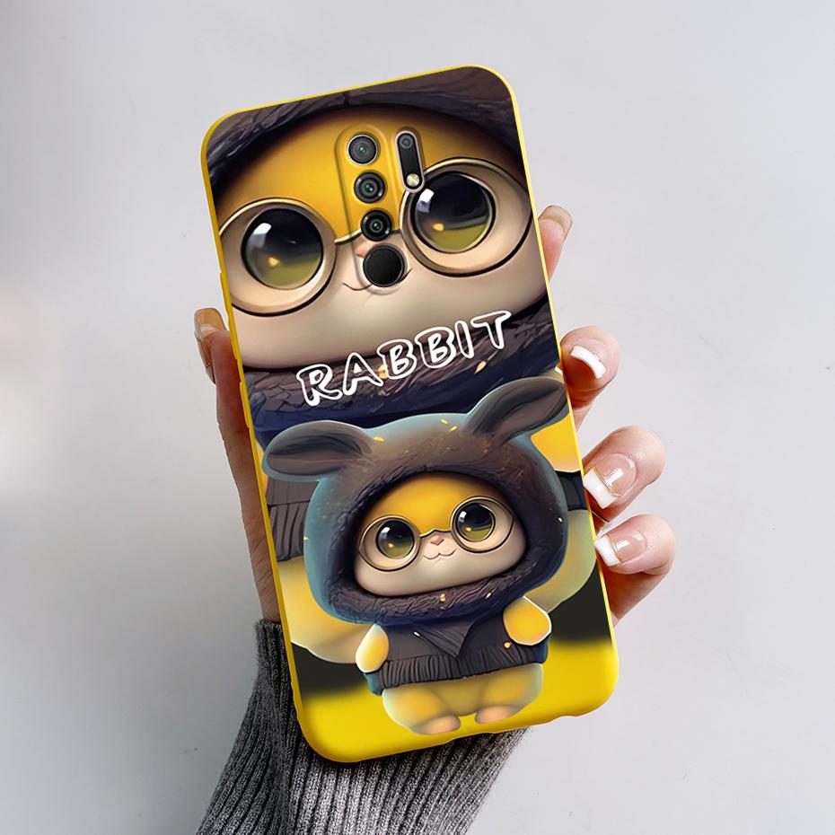 For Xiaomi Redmi 9 Cute Cartoon Cover For Xiaomi Poco M2 Reloaded Phone Coque For Xiaomi Redmi 9 Prime Soft Protective Covers