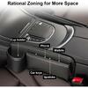 Car Seat Gap Filler Organizer With Cup Holder, 2 Pack Adjustable Leather Car Side Seat Storage Box, Multifunction Interior Storage Organizer For
