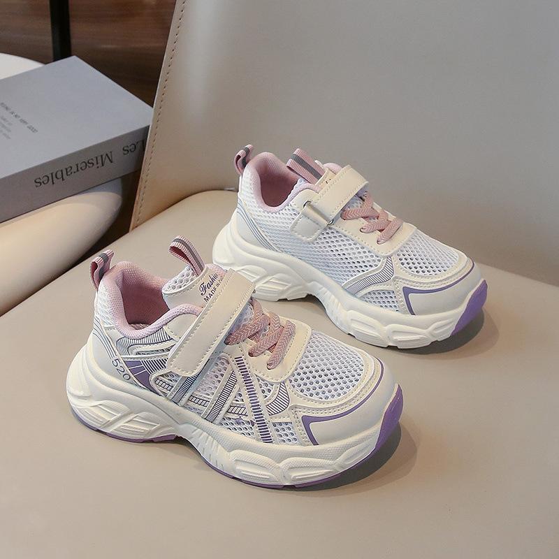 Girls' sports shoes Children's dad shoes Spring light and breathable casual shoes 2025 new medium and older children's and boys' shoes