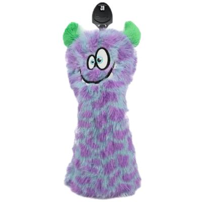 HELLO NRC Golf Set for Fairway and Utility Clubs Elastic Back Cute Purple Spotted Monster Soft Plush Adjustable Number and Alphabet Fits Most Golf