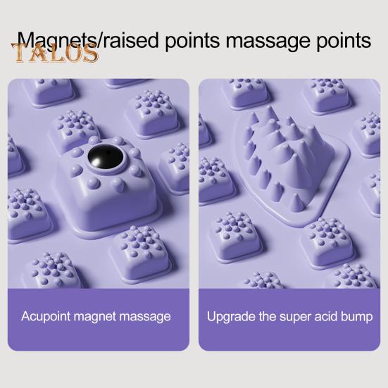 Foot Massager Mat with Timer Feet Pain Relief Muscle Relaxation Foot Reflexology Pad Anti-slip Portable Acupressure Pad Portable Stone Walking