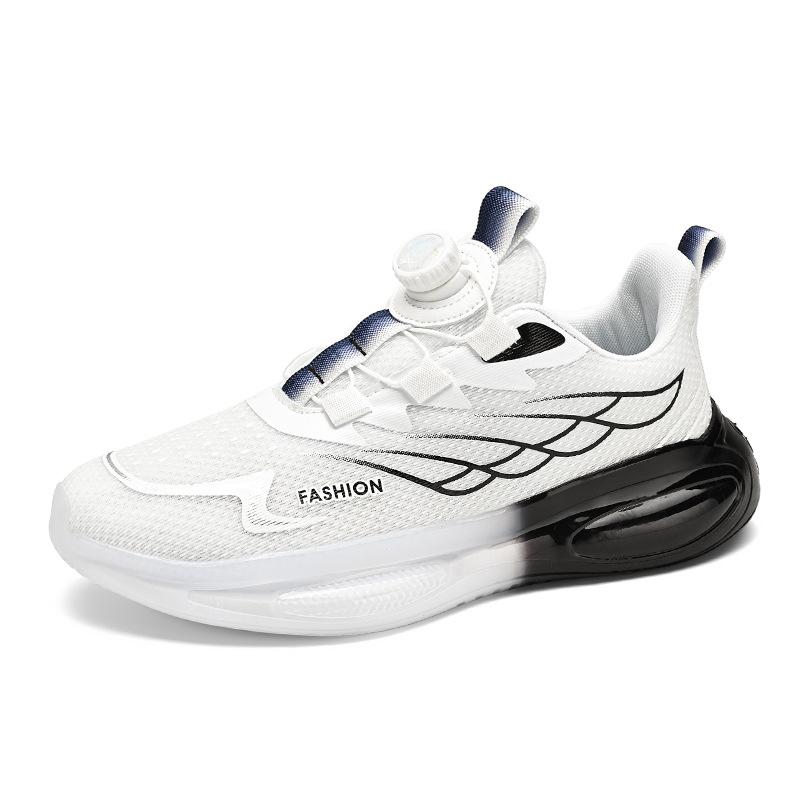 2025 New Foreign Trade Coconut Breathable Men's Sports Shoes Rotating Buckle Heightening Shock Absorption Marathon Fitness Running Shoes