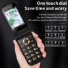Vyklápěcí telefon Full Netcom 2G s duálním displejem pro seniory